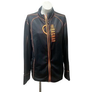 Ragnar Men's Black Windbreaker Jacket 2XL Full Zip Casual Outdoor